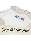 Men's Medalist Leather Low Top Sneakers White - AUTRY - BALAAN 6