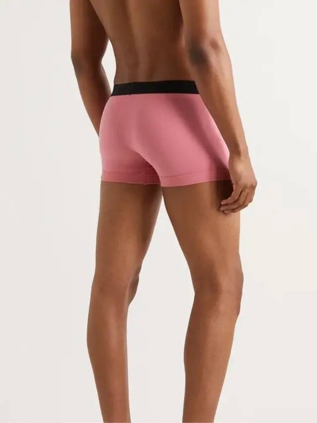 Stitched Cotton Logo Waistband Boxer Briefs Drawn Pink - TOM FORD - BALAAN 4