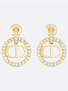 Petit CD Crystal Earrings Gold - DIOR - BALAAN 2