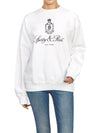 Brushed sweatshirt CR853WH3 WHITE Unisex - SPORTY & RICH - BALAAN 4