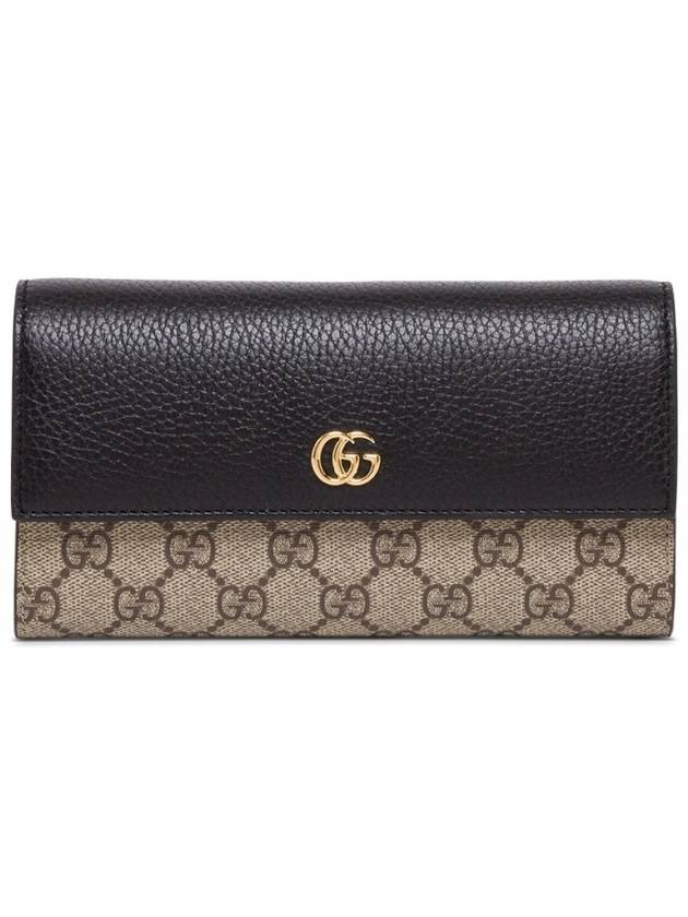 GG Marmont Continental Leather Long Wallet Black - GUCCI - BALAAN 2