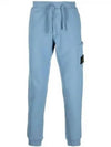 Waffen Patch Cotton Fleece Track Pants Avio Blue - STONE ISLAND - BALAAN 2