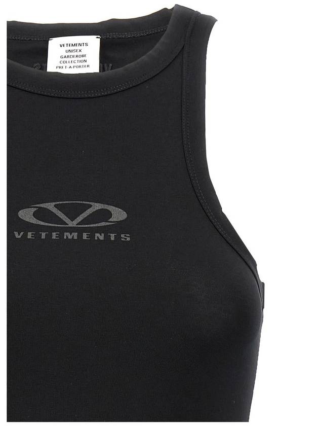 Vetements 'Oval Logo' Tank Top - VETEMENTS - BALAAN 3