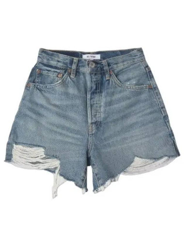 Cut off denim shorts pants medium rough - RE/DONE - BALAAN 1