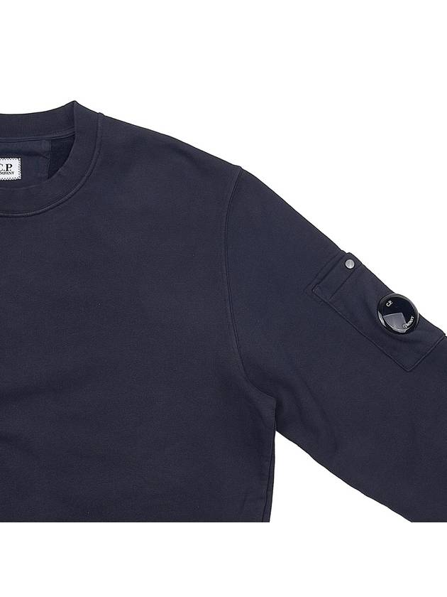 Lens Wappen Cotton Sweatshirt Navy - CP COMPANY - BALAAN 5