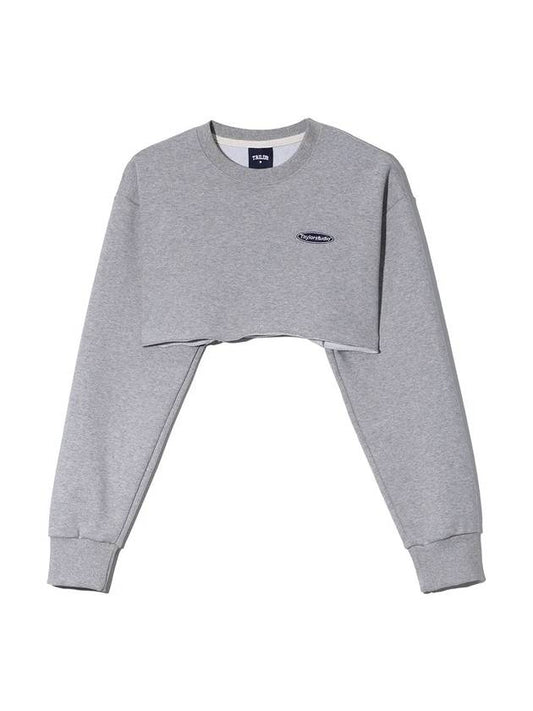 Underboob Sweatshirt Melange - TAILOR STUDIO - BALAAN 2