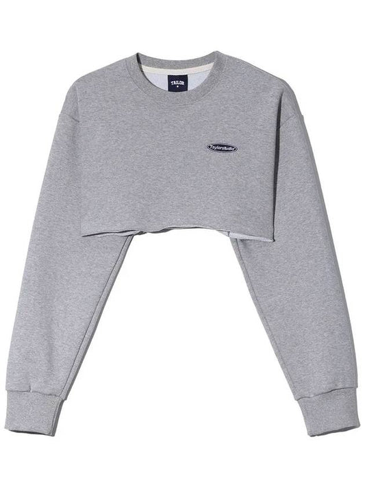 Underboob Sweatshirt Melange - TAILOR STUDIO - BALAAN 1