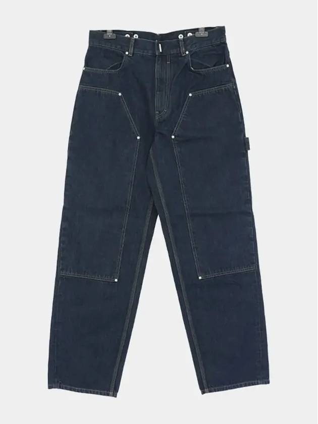 Carpenter Denim Jeans Indigo Blue - GIVENCHY - BALAAN 4