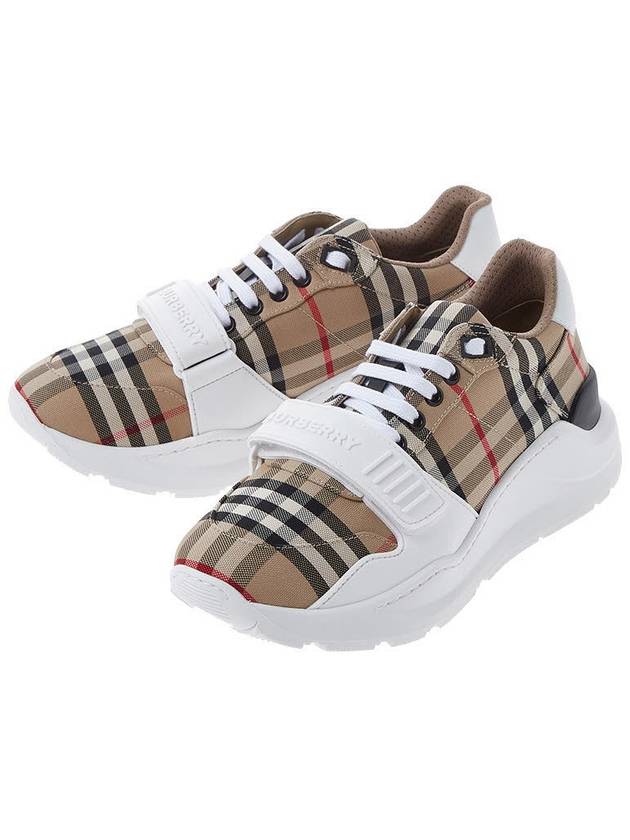 Vintage Check Suede Leather Sneakers Archive Beige - BURBERRY - BALAAN 2