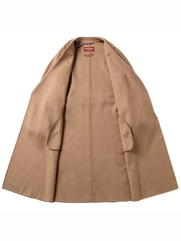 Cles Cashmere Silk Wool Single Coat Camel - MAX MARA - BALAAN 7