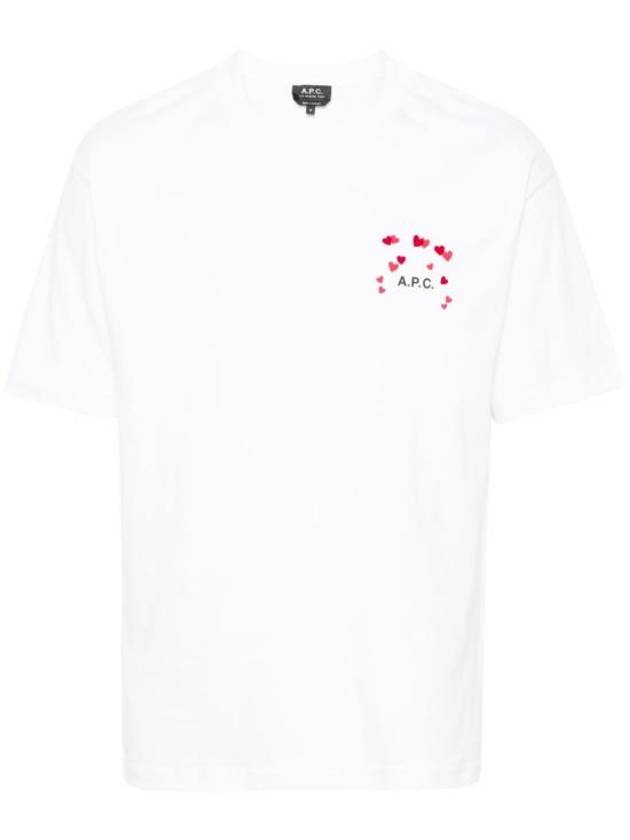 Heart Logo Cotton Short Sleeve T-Shirt White - A.P.C. - BALAAN 2