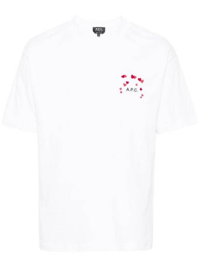 Heart Logo Cotton Short Sleeve T-Shirt White - A.P.C. - BALAAN 2