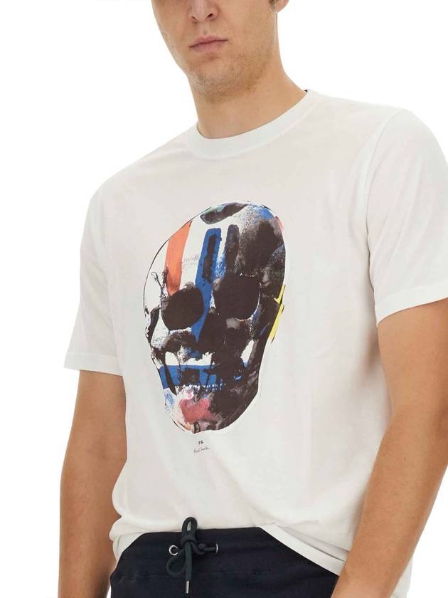 Paul Smith Short Sleeve T Shirt M2R 011R NP4685 01 WHITE - PAUL SMITH - BALAAN 7