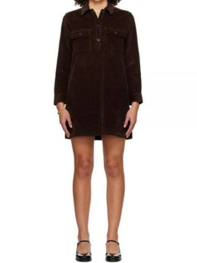 Mia Short Dress Brown - A.P.C. - BALAAN 2