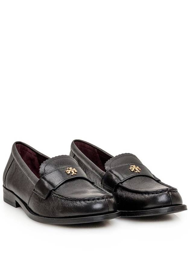 Logo Plaque Perry Loafers Black - TORY BURCH - BALAAN 3