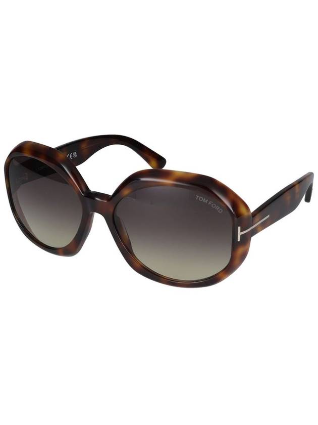 Eyewear Tortoiseshell Oval Frame Sunglasses FT1011 - TOM FORD - BALAAN 3