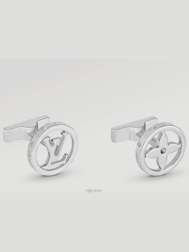 LV Catch Cufflinks Silver - LOUIS VUITTON - BALAAN 2