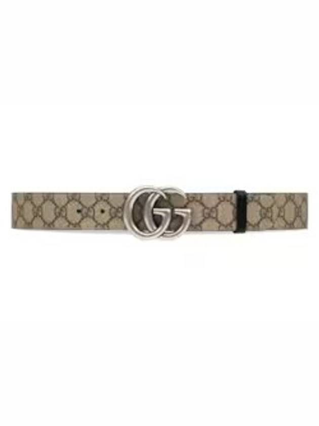 GG Marmont Reversible Leather Belt Beige - GUCCI - BALAAN 7