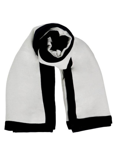 Logo Print Cotton Muffler Black White - GIVENCHY - BALAAN 2