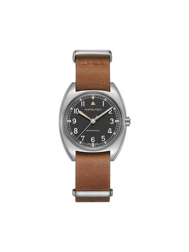 H76419531 Khaki Pilot Mechanical Men's Leather 36mm - HAMILTON - BALAAN 1