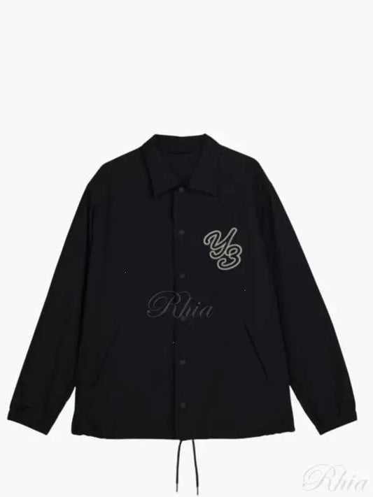 Logo Coach Jacket Black - Y-3 - BALAAN 2