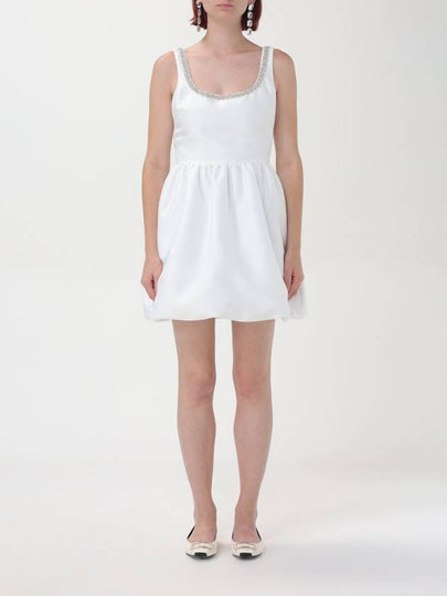 Taffeta diamante mini short dress white - SELF PORTRAIT - BALAAN 2