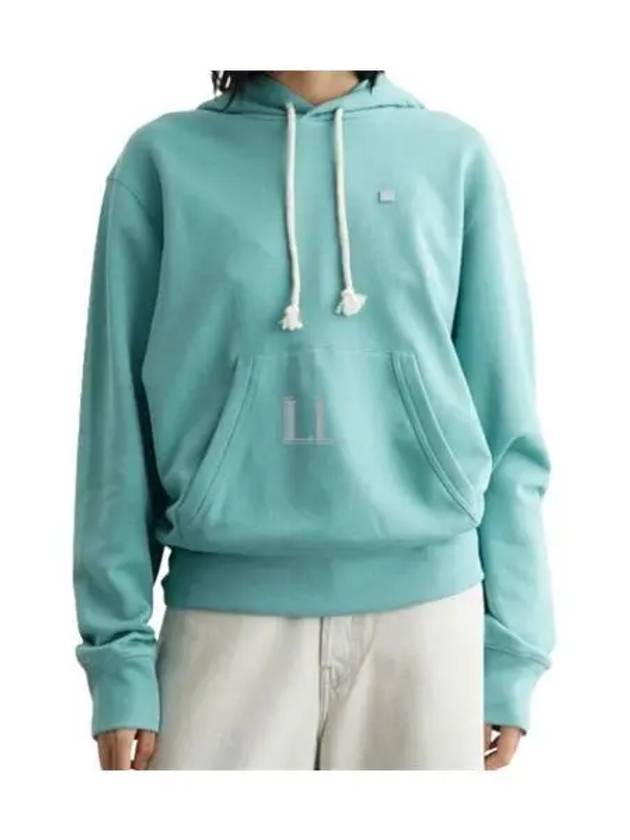 Small Logo Patch Hoodie Sky Blue - ACNE STUDIOS - BALAAN 2