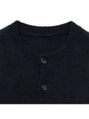 Alpaca Merino Daddy Cardigan Black - NOIRER - BALAAN 5