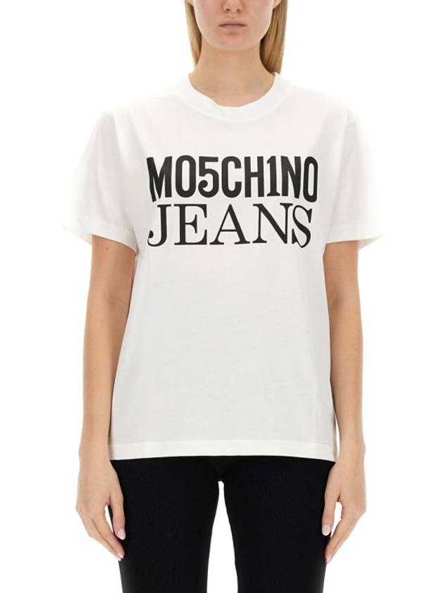 short sleeve t-shirt 07123262 5001 WHITE - MOSCHINO - BALAAN 1