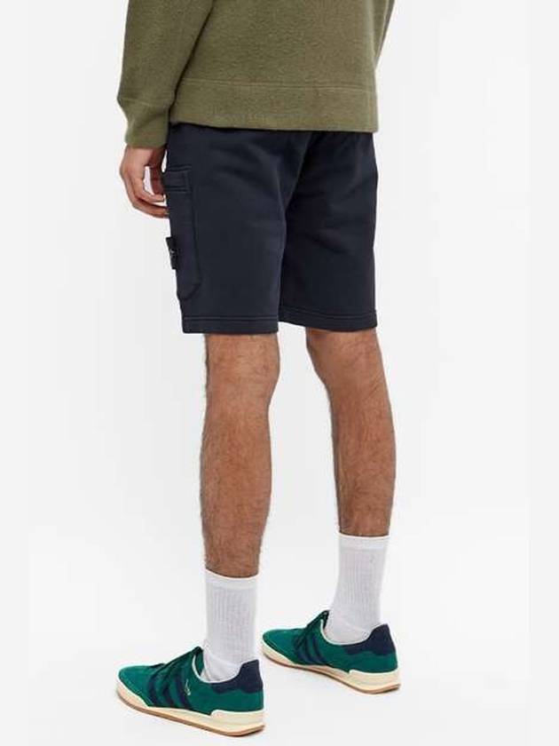 Men's Wappen Patch Bermuda Shorts Navy - STONE ISLAND - BALAAN 5