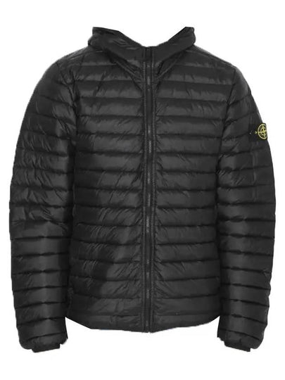 Kids Loom Woven Chembers R Nylon Zip Up Hoodie Black - STONE ISLAND - BALAAN 2