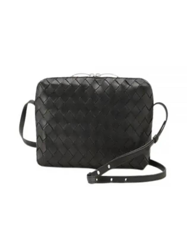 Women's Intrecciato New Nodini Cross Bag Matte Black - BOTTEGA VENETA - BALAAN 2