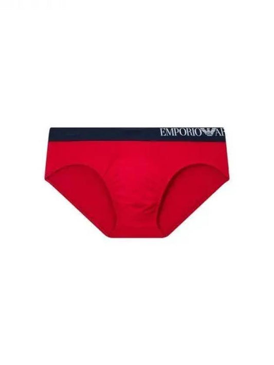 UNDERWEAR Men s Side Logo Band Briefs Red 270030 - EMPORIO ARMANI - BALAAN 1