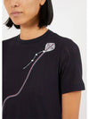 Cotton Mrs Tom Kite Embroidery Short Sleeve T-Shirt Navy - THOM BROWNE - BALAAN 4