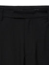 Light Wool Flare Slacks Black - NOIRER - BALAAN 5