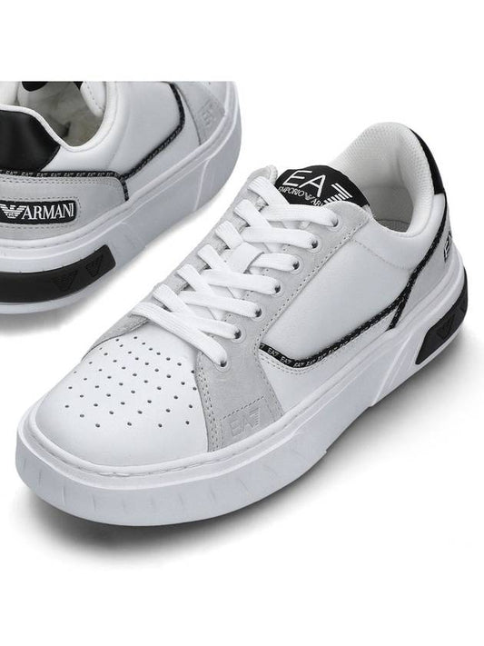 Court EA7 Signature Low Top Sneakers White - EMPORIO ARMANI - BALAAN 2