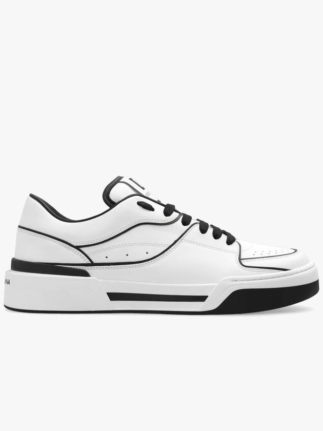 New Rome DG Logo Calfskin Low Top Sneakers White - DOLCE&GABBANA - BALAAN 2