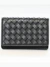 Intrecciato Flap Card Wallet Black - BOTTEGA VENETA - BALAAN 2