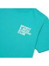 Slogan Print Cotton Short Sleeve T-Shirt Green - SPORTY & RICH - BALAAN 4