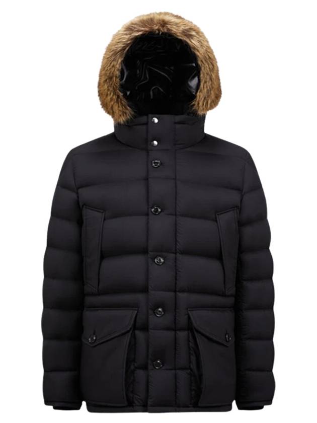 Men s padded Cluny short down jacket black - MONCLER - BALAAN 5