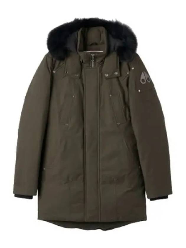 Stilling Black Fox Fur Parka Khaki Padding - MOOSE KNUCKLES - BALAAN 1