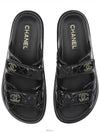 CC Logo Velcro Sandals Black - CHANEL - BALAAN 5