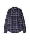 Earlwick Tailored Long Sleeve Shirt Navy - BARBOUR - BALAAN 2