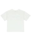 Kids Logo Print Cotton Short Sleeve T-Shirt White - KENZO - BALAAN 4