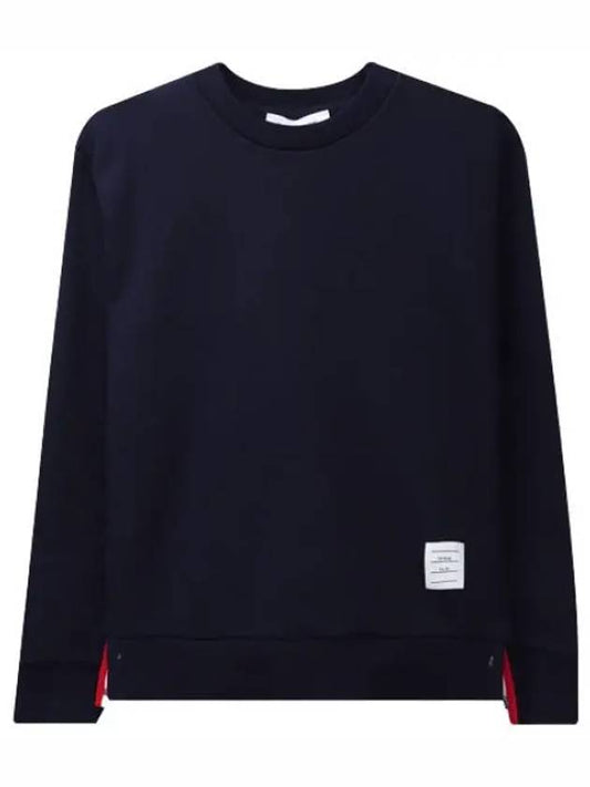 Center back striped loopback knit jersey sweatshirt women - THOM BROWNE - BALAAN 1