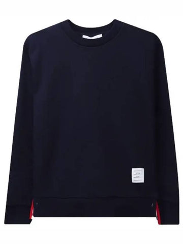 Center back striped loopback knit jersey sweatshirt - THOM BROWNE - BALAAN 1