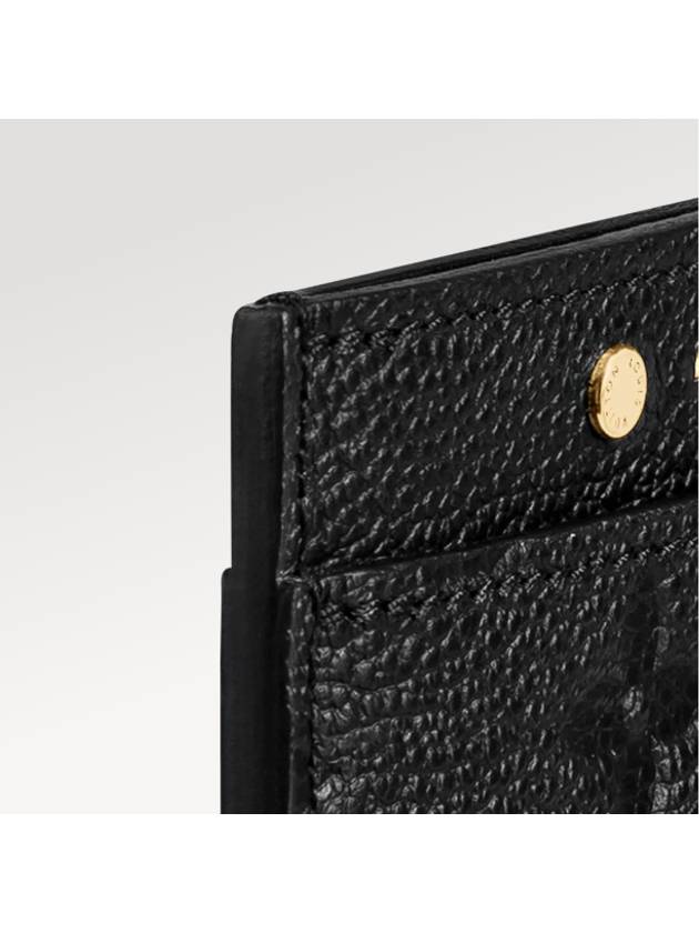 Monogram Empreinte Card Wallet Black - LOUIS VUITTON - BALAAN.