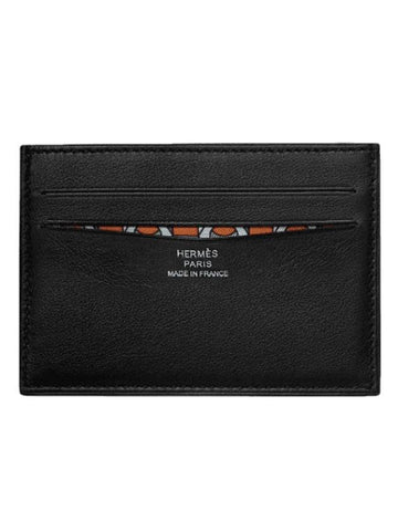 Citizen Twill Card Wallet Blue Indigo - HERMES - BALAAN 1