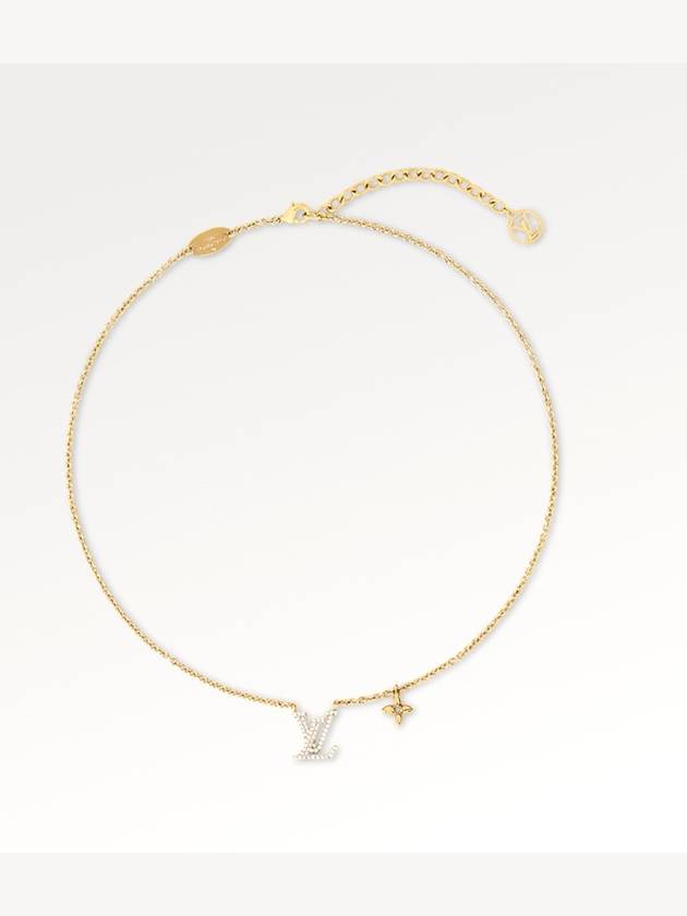 LV Iconic Crystal Necklace Gold - LOUIS VUITTON - BALAAN 4