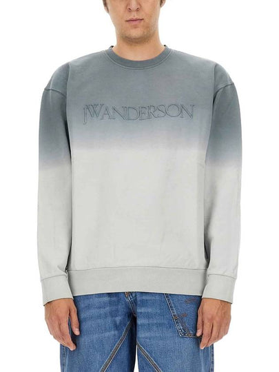 Embroidered Logo Gradient Sweatshirt Grey - JW ANDERSON - BALAAN 2